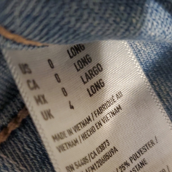 American Eagle Outfitters Low Rise Women's Light Blue "Long" Skinny Jeans - Picture 2 of 5